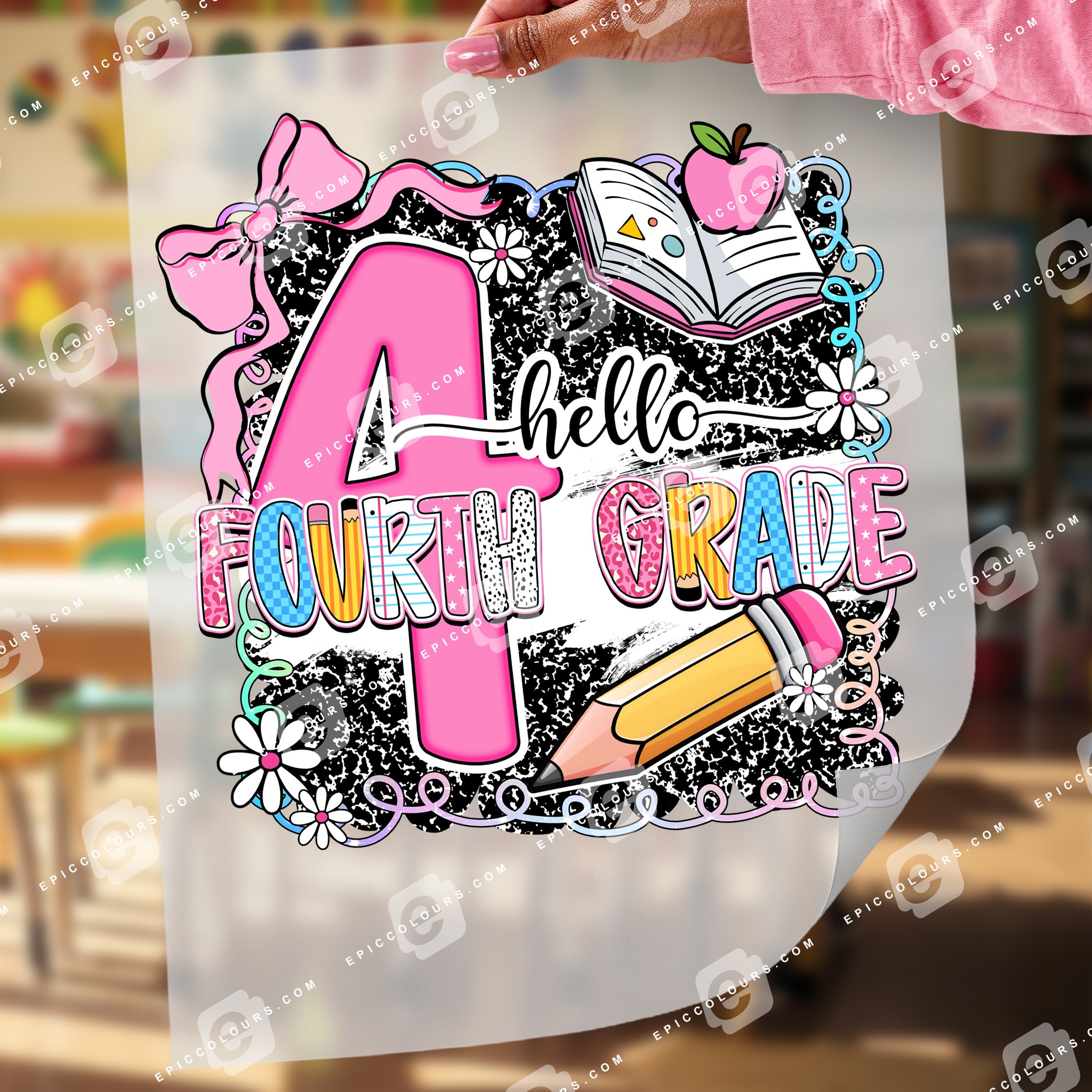 Hello Fourth Grade (DTF Transfer)