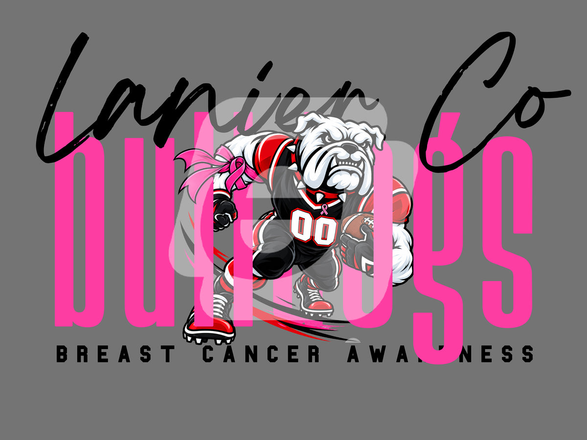 Bulldogs Breast Cancer Awareness – PNG Digital Download