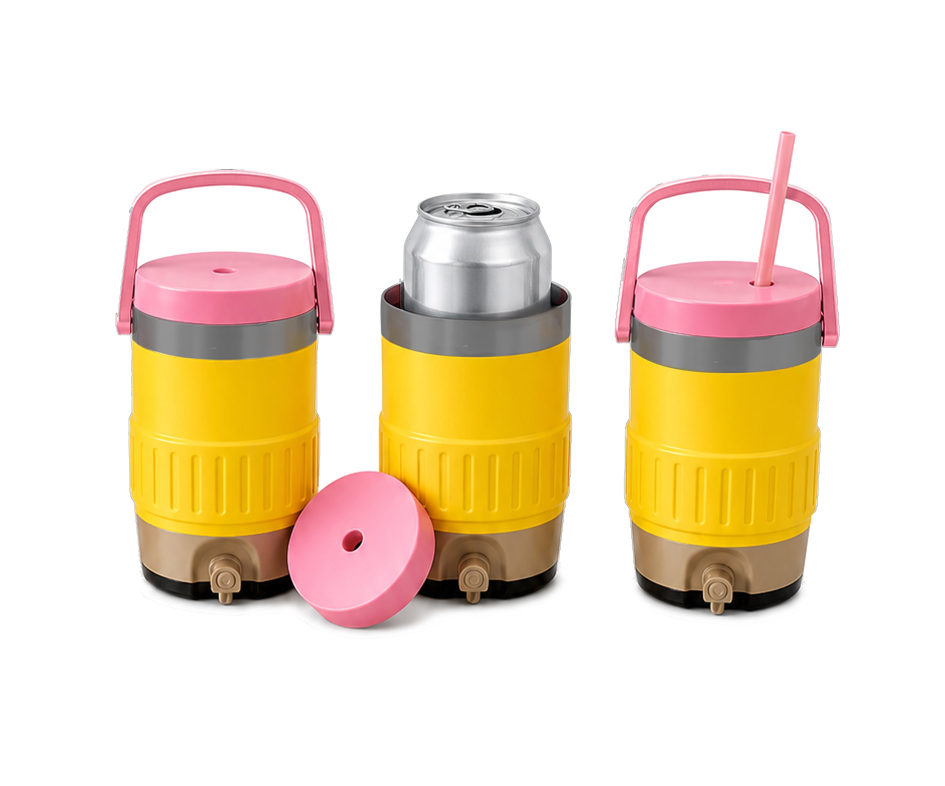 Colourful Soda Can Coolers