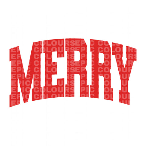 Retro Merry (DTF Transfer)