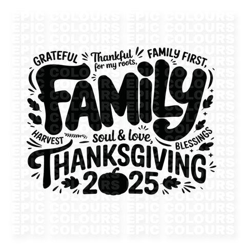 Family Thanksgiving 2025 (DTF Transfer)