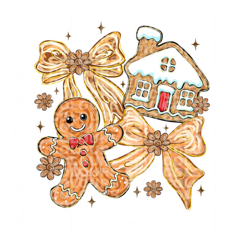 Gingerbread Christmas (DTF Transfer)