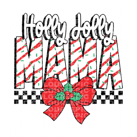 Holly Jolly Mama (DTF Transfer)