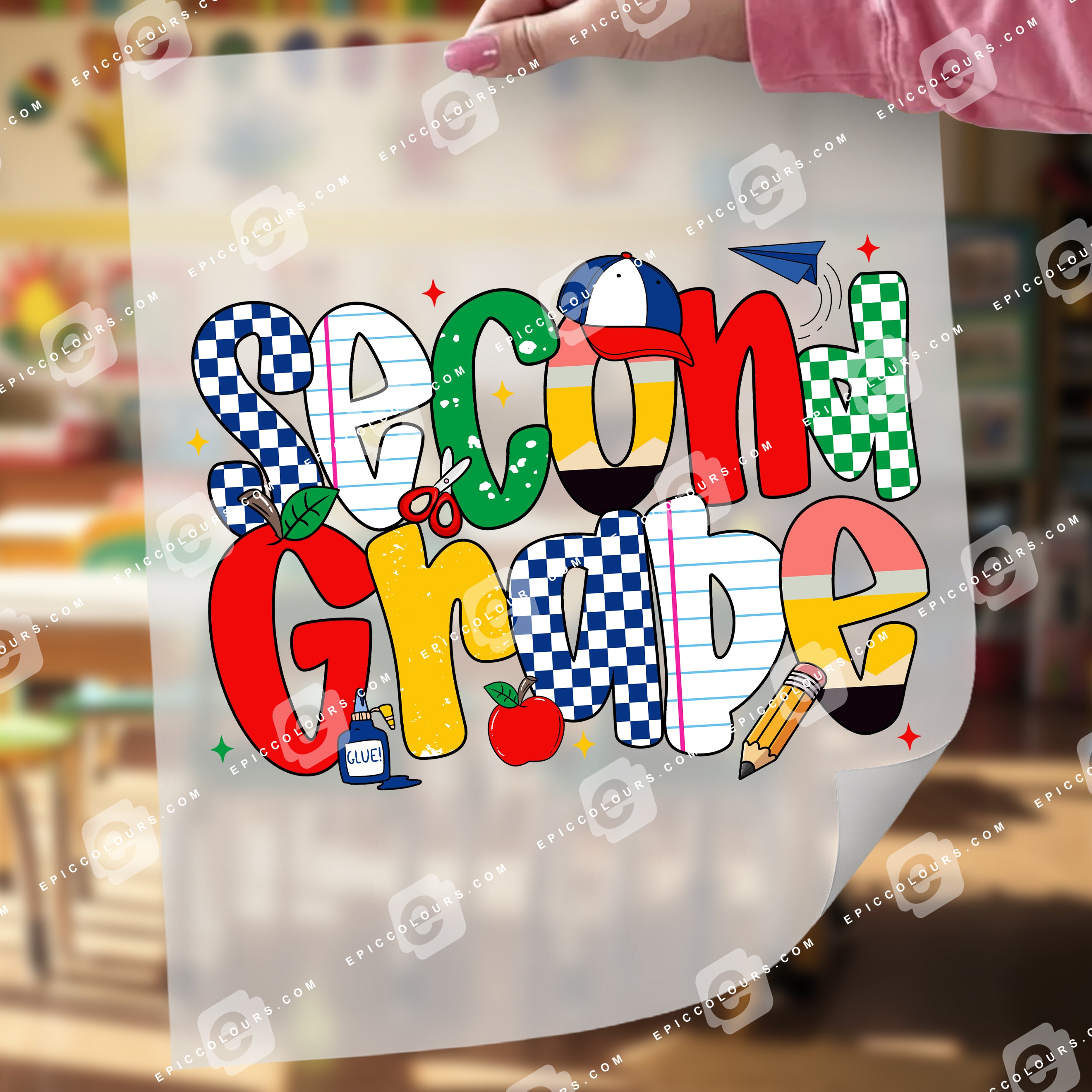 Colourful Second Grade (DTF Transfer)