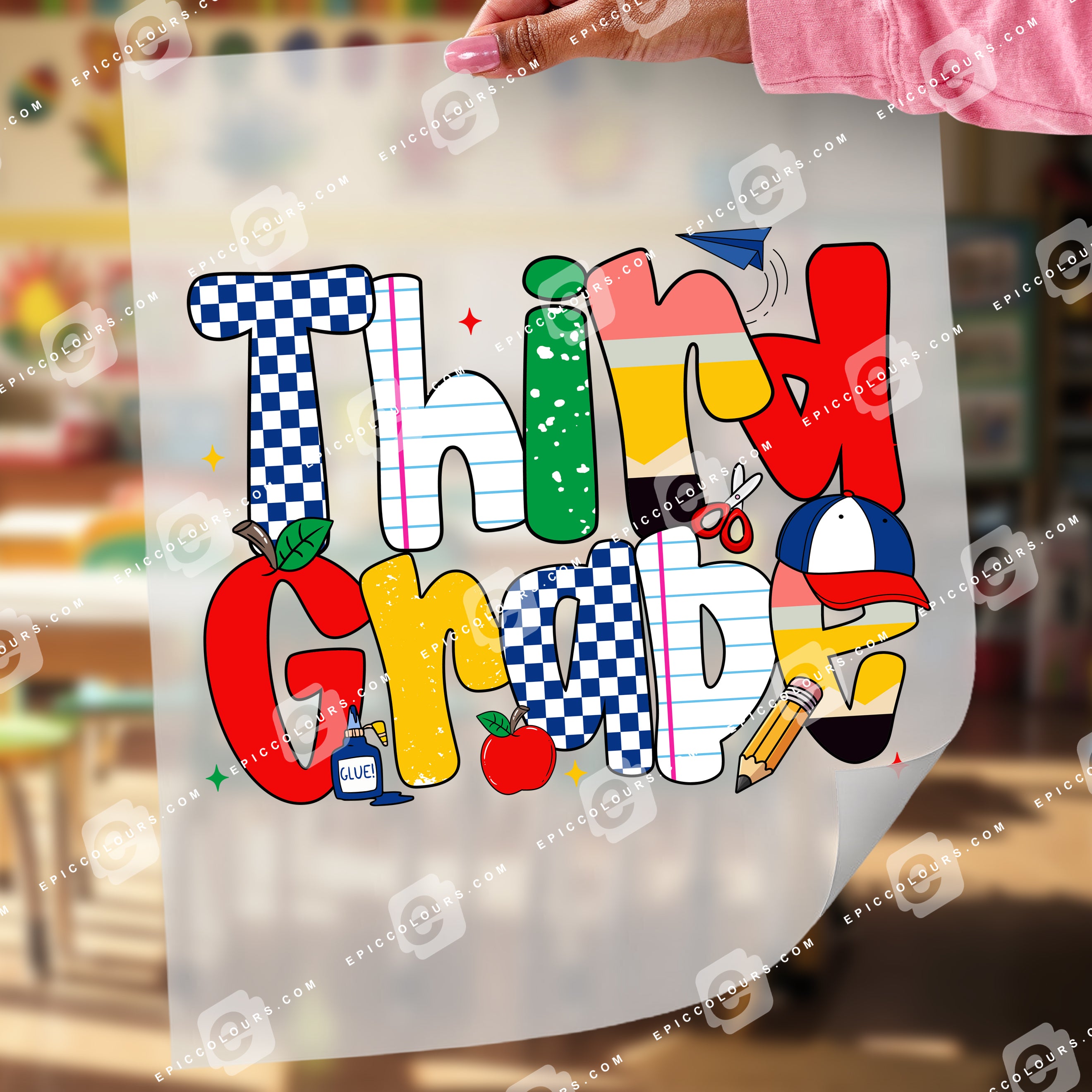 Colourful Third Grade (DTF Transfer)