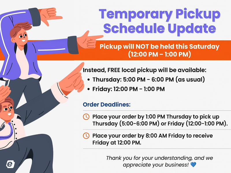  🚨 Temp. Pickup Schedule Update